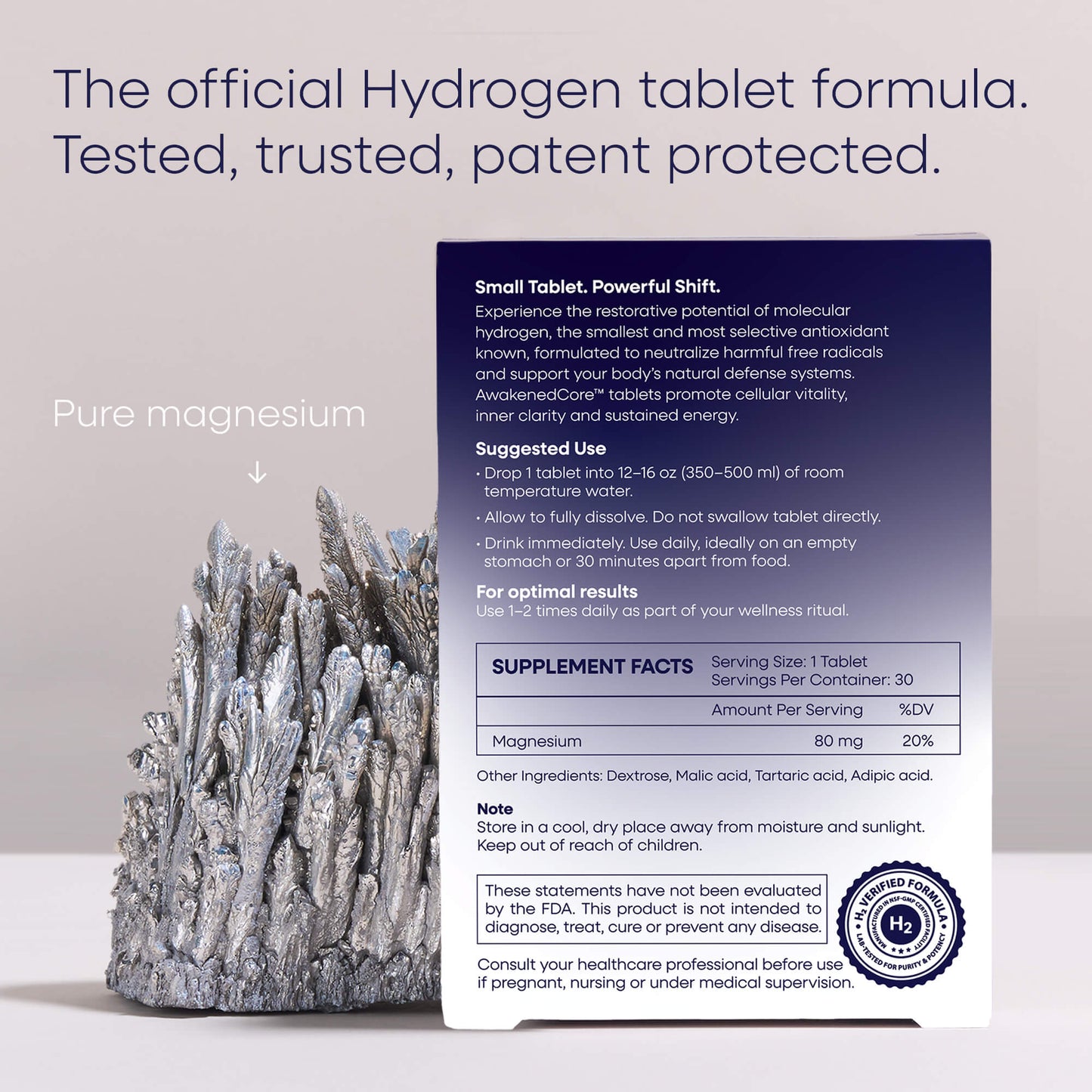 Hydrogen Tabs · 60 Count